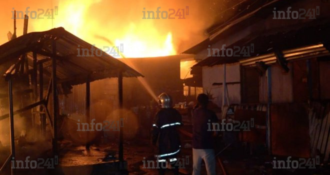 Incendie à Port-Gentil&nbsp;: sept maisons réduites en cendres à Café Rio