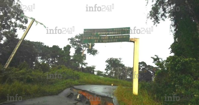 Le Gabon une nouvelle fois coupé en deux à Bifoun sur la route Nationale 1&nbsp;!