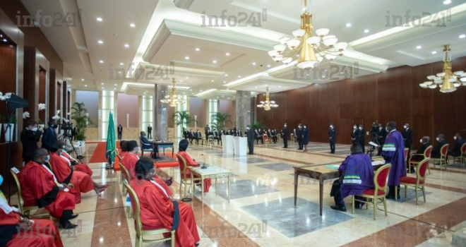 Cérémonie de prestation de serment&nbsp;: masque obligatoire pour tous sauf pour Ali Bongo&nbsp;!