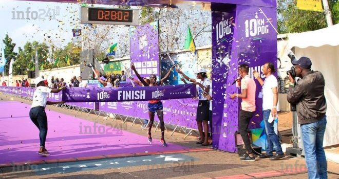 Maxwell Kortek et Caroline Kipkirui remportent l’édition 2018 du 10 km de Port-Gentil