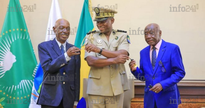Martin Rompavet et Hilarion Nguema honorés à leur tour par le président de la transition du Gabon