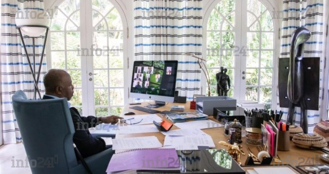 Confiné à son domicile, Ali Bongo dévoile l’intimité de son luxueux espace de travail&nbsp;!