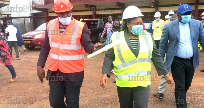 Camélia Ntoutoume inspecte les structures scolaires rénovées du Grand Libreville