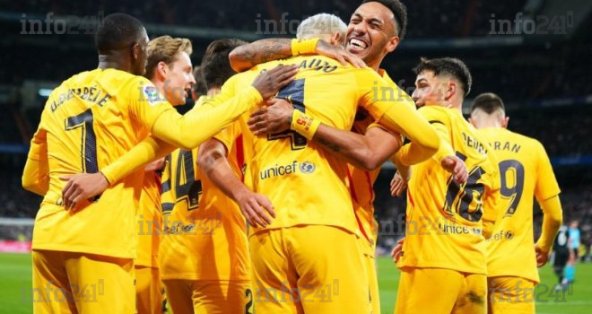 Liga&nbsp;: Aubameyang en feu, étrille le Real de Madrid et s’offre un doublé pour son premier clásico&nbsp;!