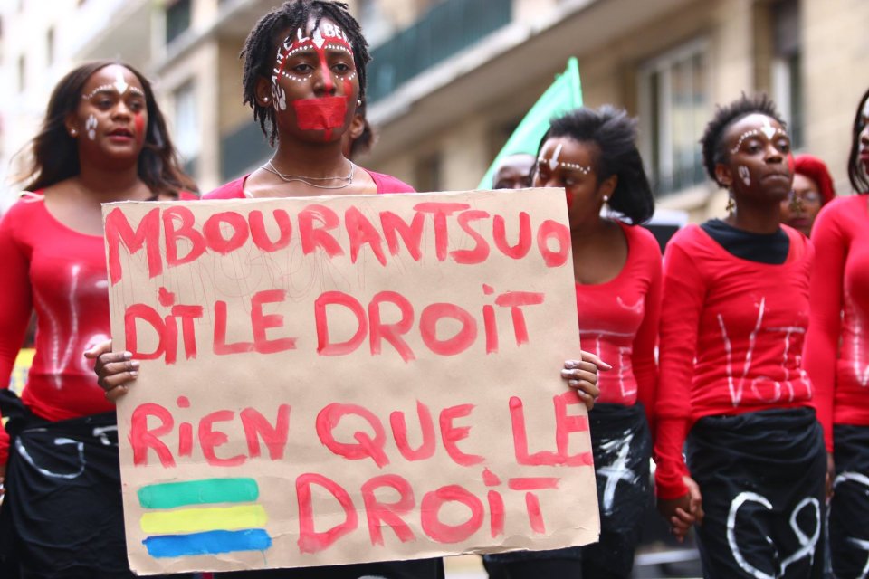 Revivez en images la manifestation des Gabonais à Paris de ce 17 septembre